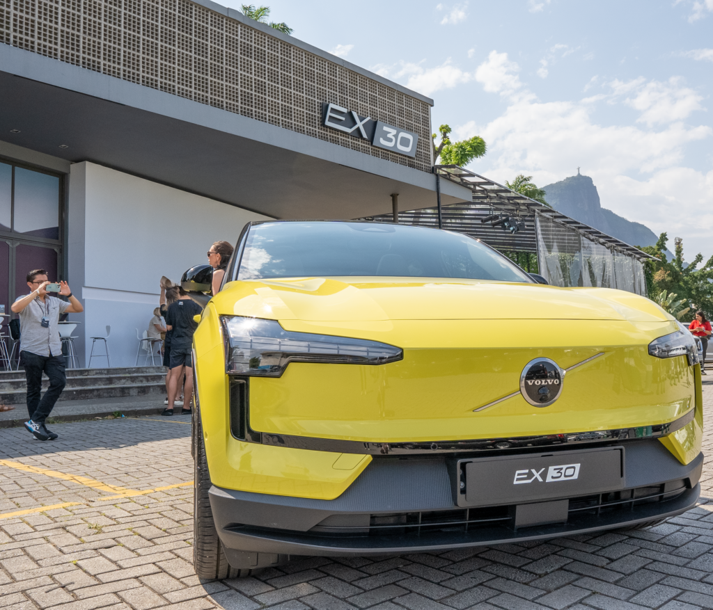 Evento corpoartivo, lançamento do Ex30, da Volvo