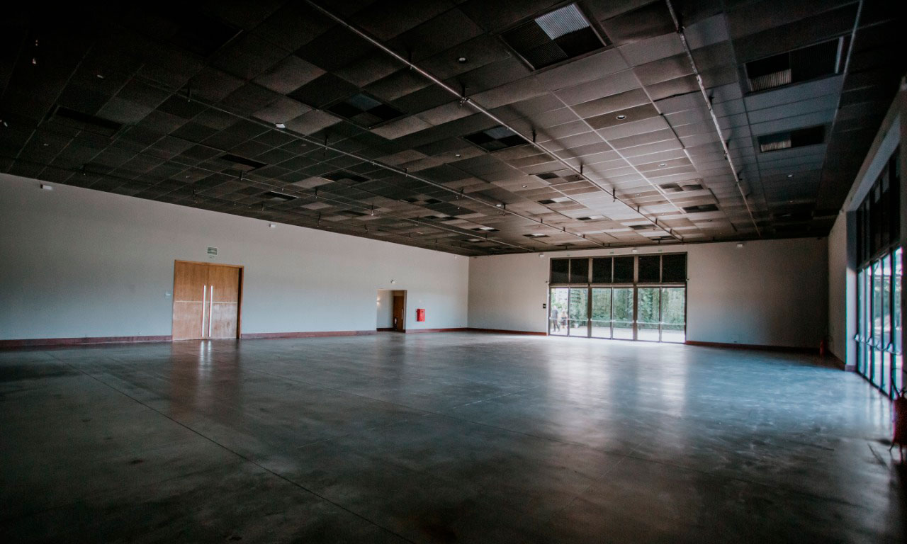 Área interna do Exc Rio, espaço para eventos sociais no Jardim Botânico