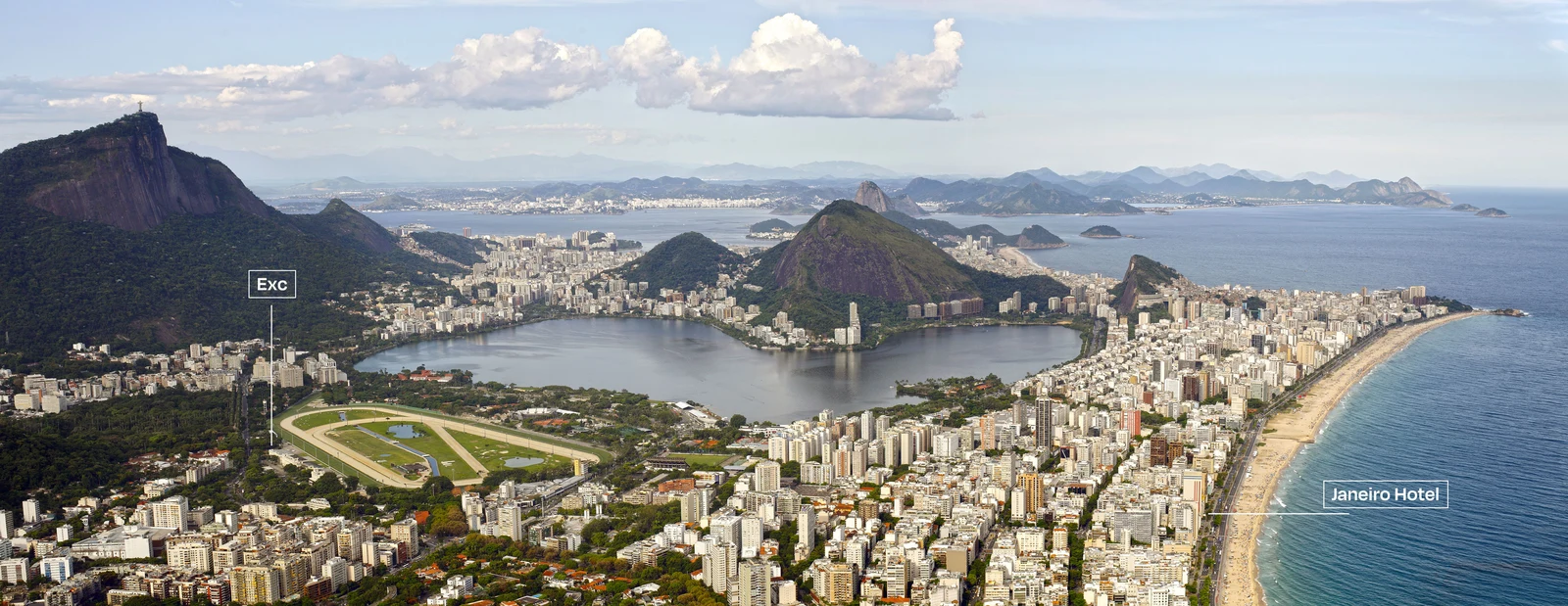 Vista aérea do Rio de Janeiro — Exc Rio e Hotel Janeiro